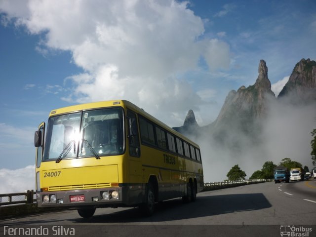 Viação Itapemirim 24007 na cidade de Teresópolis, Rio de Janeiro, Brasil, por Fernando Silva. Número da foto: #802097.