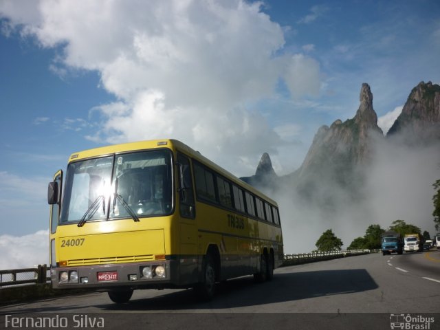 Viação Itapemirim 24007 na cidade de Teresópolis, Rio de Janeiro, Brasil, por Fernando Silva. ID da foto: 802097.