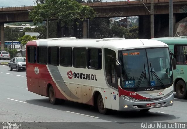 Rouxinol 105 na cidade de Belo Horizonte, Minas Gerais, Brasil, por Adão Raimundo Marcelino. Número da foto: #804990.