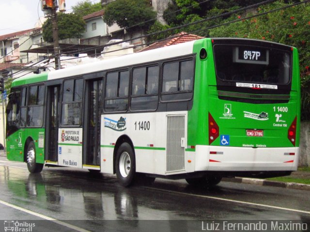 Viação Santa Brígida 1 1400 na cidade de São Paulo, São Paulo, Brasil, por Luiz Fernando Maximo. Número da foto: #804808.