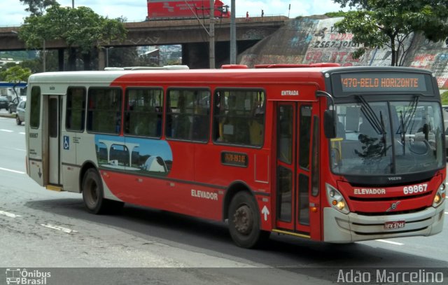 Viação Santa Edwiges 69867 na cidade de Belo Horizonte, Minas Gerais, Brasil, por Adão Raimundo Marcelino. Número da foto: #804997.