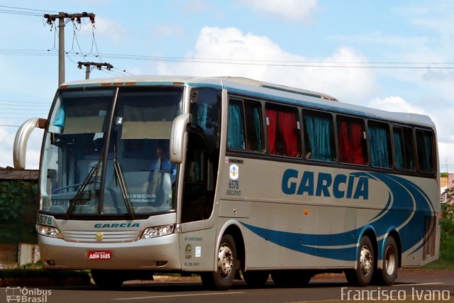 Viação Garcia 6578 na cidade de Ourinhos, São Paulo, Brasil, por Francisco Ivano. ID da foto: 805038.