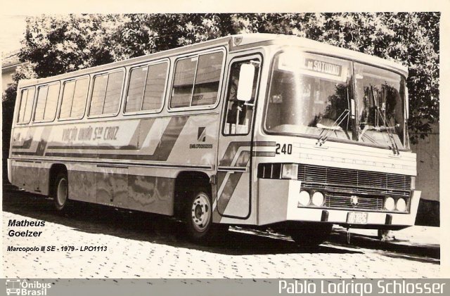 VUSC - Viação União Santa Cruz 240 na cidade de Santa Cruz do Sul, Rio Grande do Sul, Brasil, por Pablo Lodrigo Schlosser. Número da foto: #804514.