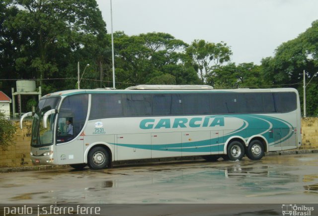 Viação Garcia 7531 na cidade de Maringá, Paraná, Brasil, por Paulo J. S. Ferre. Número da foto: #804307.
