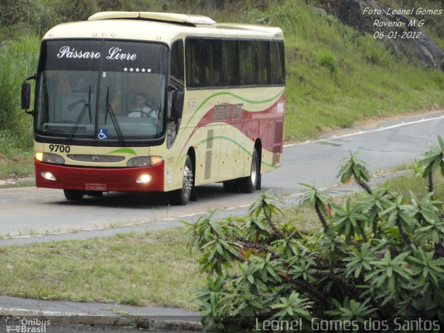 Viação Pássaro Livre 9700 na cidade de Caeté, Minas Gerais, Brasil, por Leonel  Gomes dos Santos. ID da foto: 804521.