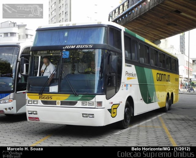 Empresa Gontijo de Transportes 15685 na cidade de Belo Horizonte, Minas Gerais, Brasil, por Marcelo H.  Souza. ID da foto: 805094.