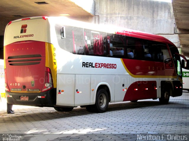 Real Expresso 4109 na cidade de Belo Horizonte, Minas Gerais, Brasil, por Nerilton F.  ônibus. Número da foto: #806688.