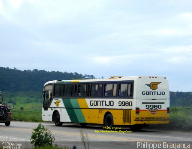 Empresa Gontijo de Transportes 9980 na cidade de João Monlevade, Minas Gerais, Brasil, por Philippe Almeida. ID da foto: 805726.