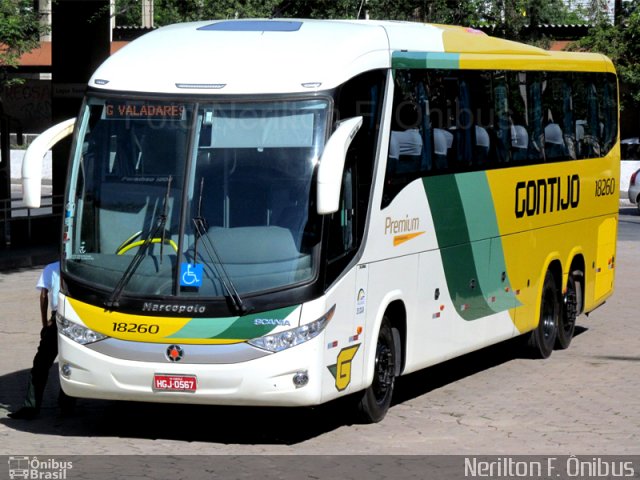 Empresa Gontijo de Transportes 18260 na cidade de Belo Horizonte, Minas Gerais, Brasil, por Nerilton F.  ônibus. Número da foto: #806692.