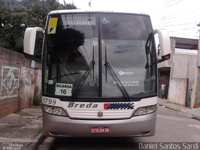 Breda Transportes e Serviços 1799 na cidade de São Paulo, São Paulo, Brasil, por Daniel Santos Sardi. Número da foto: #805977.