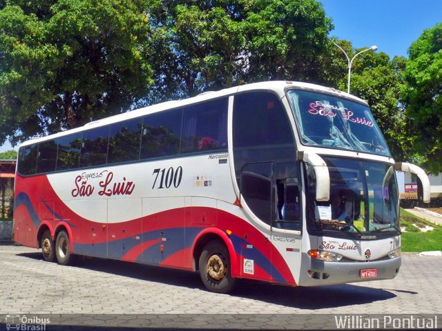 Expresso São Luiz 7100 na cidade de Maceió, Alagoas, Brasil, por Willian Pontual. Número da foto: #807907.