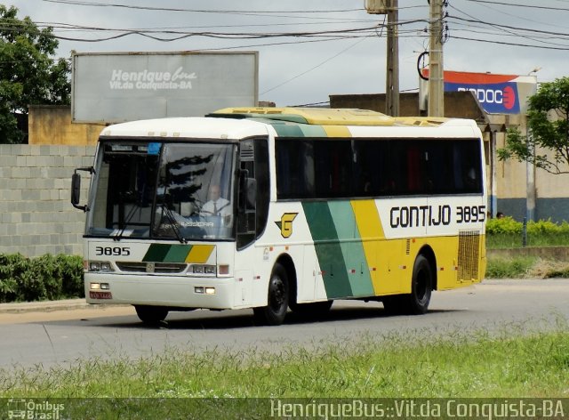 Empresa Gontijo de Transportes 3895 na cidade de Vitória da Conquista, Bahia, Brasil, por Henrique  Bus. ID da foto: 807807.