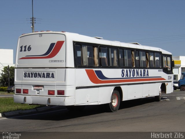 Sayonara - Auto Viação Monte Alverne 116 na cidade de Santa Cruz do Sul, Rio Grande do Sul, Brasil, por Herbert Zils. Número da foto: #807848.