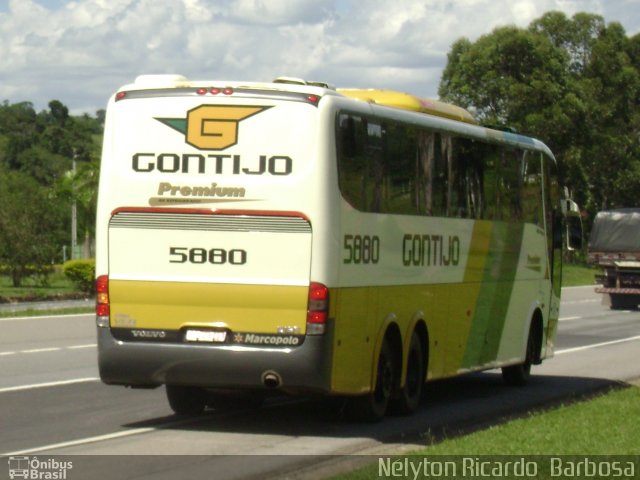 Empresa Gontijo de Transportes 5880 na cidade de Perdões, Minas Gerais, Brasil, por Nélyton Ricardo  Barbosa. ID da foto: 807687.