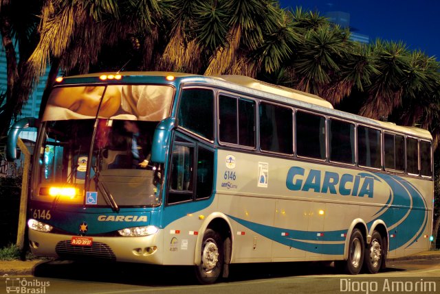 Viação Garcia 6146 na cidade de Curitiba, Paraná, Brasil, por Diogo Amorim. Número da foto: #809506.