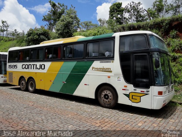 Empresa Gontijo de Transportes 15135 na cidade de João Monlevade, Minas Gerais, Brasil, por J. Alexandre Machado. Número da foto: #810080.