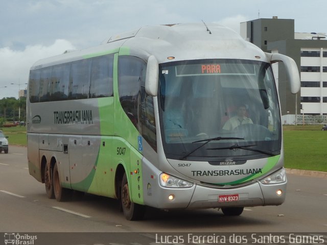 Transbrasiliana Transportes e Turismo 51047 na cidade de Palmas, Tocantins, Brasil, por Lucas Ferreira dos Santos Gomes. ID da foto: 809921.