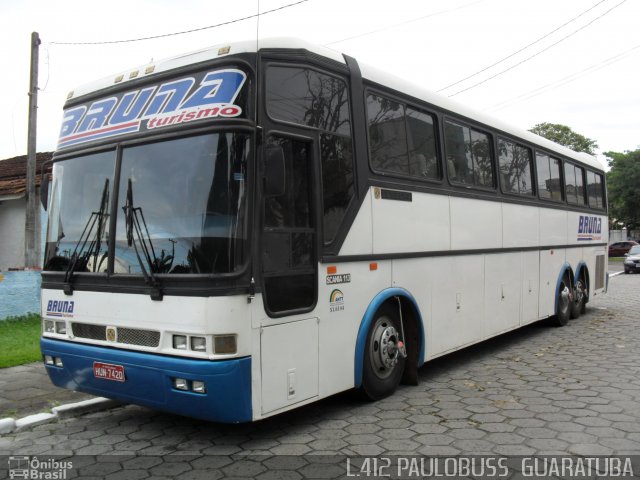 Bruna Turismo 7420 na cidade de Guaratuba, Paraná, Brasil, por Paulobuss  Guaratuba. ID da foto: 809509.