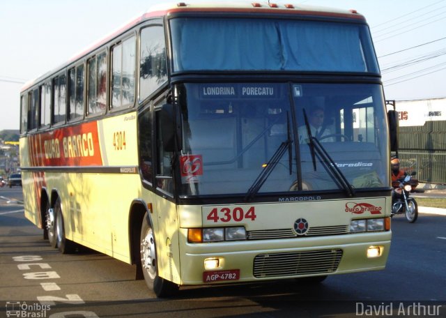 Viação Ouro Branco 4304 na cidade de Londrina, Paraná, Brasil, por David Arthur. ID da foto: 809675.