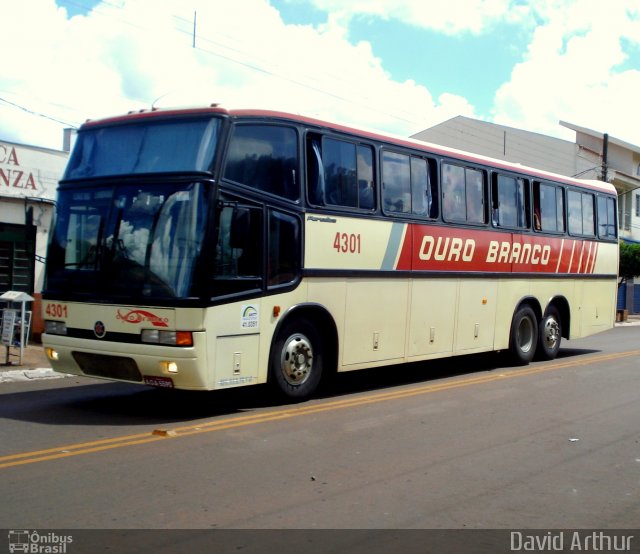Viação Ouro Branco 4301 na cidade de Tamarana, Paraná, Brasil, por David Arthur. Número da foto: #809665.