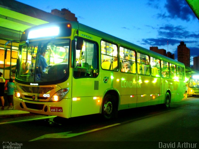 Londrisul Transportes Coletivos 4243 na cidade de Londrina, Paraná, Brasil, por David Arthur. Número da foto: #812886.