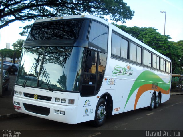 Sul Brasil Transportes Turísticos 1007 na cidade de Londrina, Paraná, Brasil, por David Arthur. Número da foto: #812896.