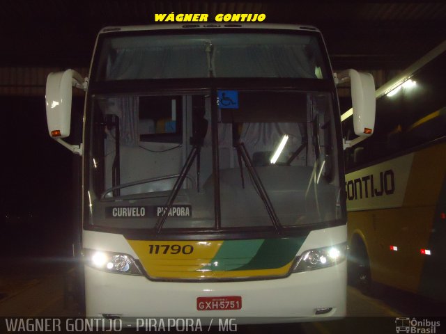 Empresa Gontijo de Transportes 11790 na cidade de Pirapora, Minas Gerais, Brasil, por Wagner Gontijo Várzea da Palma-mg. Número da foto: #817074.
