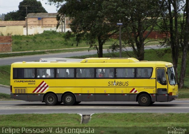 Viação Itapemirim 40473 na cidade de Vitória da Conquista, Bahia, Brasil, por Felipe Pessoa de Albuquerque. ID da foto: 817298.