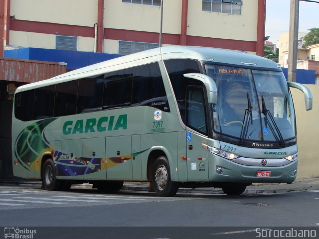 Viação Garcia 7397 na cidade de Sorocaba, São Paulo, Brasil, por Elias  Junior. ID da foto: 816373.