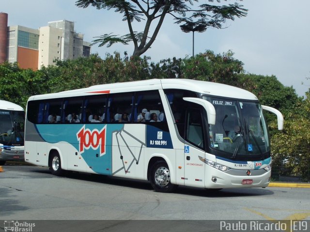 Auto Viação 1001 RJ 108.991 na cidade de São Paulo, São Paulo, Brasil, por Paulo Ricardo. ID da foto: 761888.