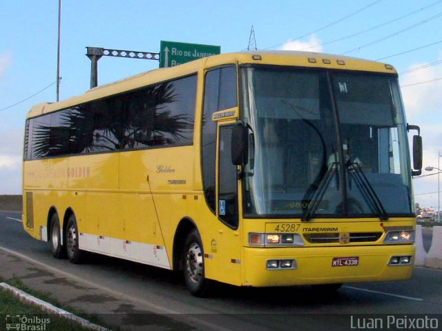 Viação Itapemirim 45287 na cidade de Vitória, Espírito Santo, Brasil, por Luan Peixoto. Número da foto: #760557.