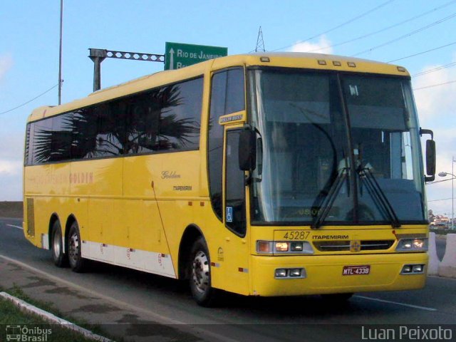 Viação Itapemirim 45287 na cidade de Vitória, Espírito Santo, Brasil, por Luan Peixoto. ID da foto: 760557.