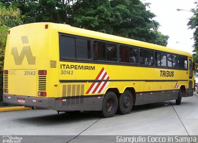 Viação Itapemirim 30143 na cidade de São Paulo, São Paulo, Brasil, por Giangiulio Cocco. Número da foto: #761393.