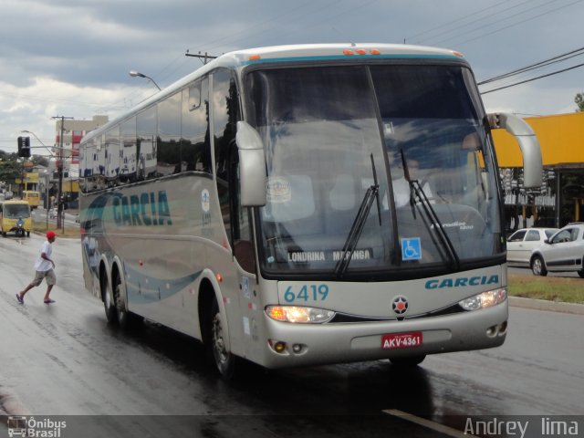 Viação Garcia 6419 na cidade de Londrina, Paraná, Brasil, por Andrey  Lima. Número da foto: #760678.