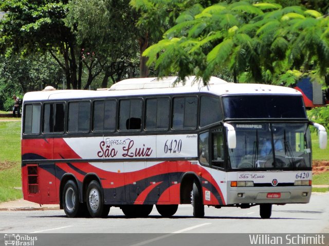 Expresso São Luiz 6420 na cidade de Goiânia, Goiás, Brasil, por Willian Schimitt. ID da foto: 819866.