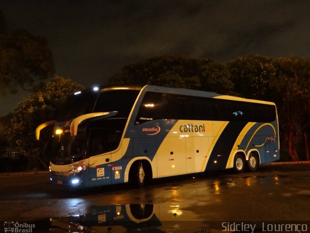 Cattani Sul Transportes e Turismo 41668 na cidade de Curitiba, Paraná, Brasil, por Sidcley Lourenço. ID da foto: 819540.