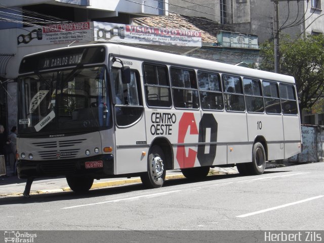 Viação Centro Oeste 10 na cidade de Santa Maria, Rio Grande do Sul, Brasil, por Herbert Zils. Número da foto: #820812.