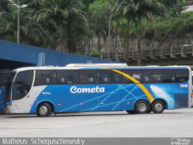 Viação Cometa 7649 na cidade de Santos, São Paulo, Brasil, por Matheus  Scheguschewsky. ID da foto: 821193.