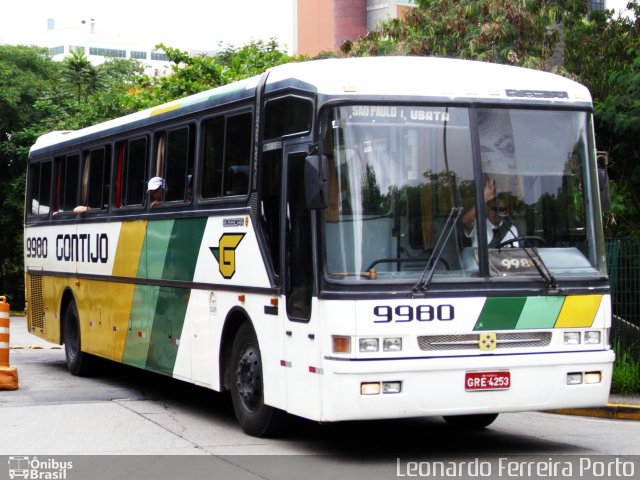 Empresa Gontijo de Transportes 9980 na cidade de São Paulo, São Paulo, Brasil, por Leonardo Ferreira Porto. Número da foto: #820464.