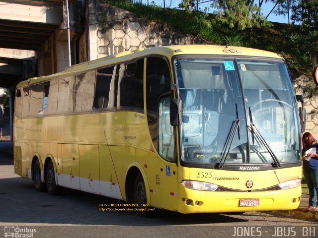 Viação Itapemirim 5525 na cidade de Belo Horizonte, Minas Gerais, Brasil, por Jones Bh. ID da foto: 821142.