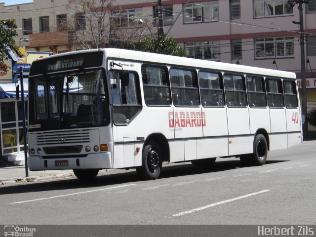 Gabardo Transportes 40 na cidade de Santa Maria, Rio Grande do Sul, Brasil, por Herbert Zils. Número da foto: #820861.