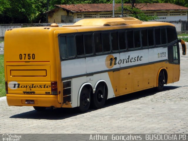 Viação Nordeste 0750 na cidade de João Pessoa, Paraíba, Brasil, por Arthur  Gonçalves. Número da foto: #822034.