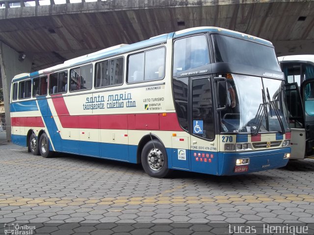 Transporte Coletivo Santa Maria 270 na cidade de Belo Horizonte, Minas Gerais, Brasil, por Lucas Henrique . Número da foto: #763561.