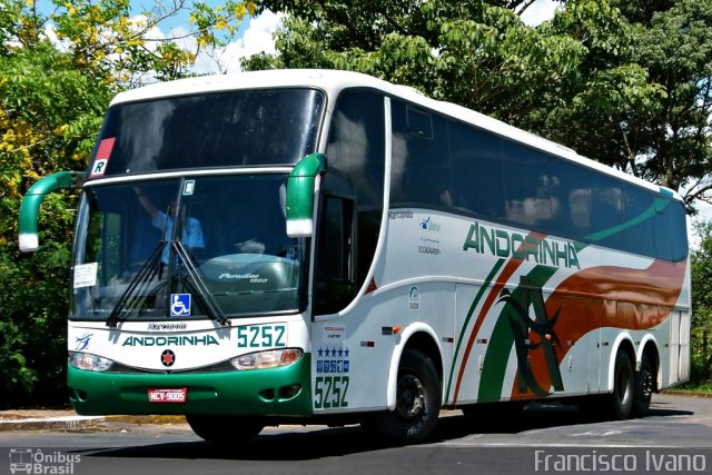 Empresa de Transportes Andorinha 5252 na cidade de Assis, São Paulo, Brasil, por Francisco Ivano. ID da foto: 764039.