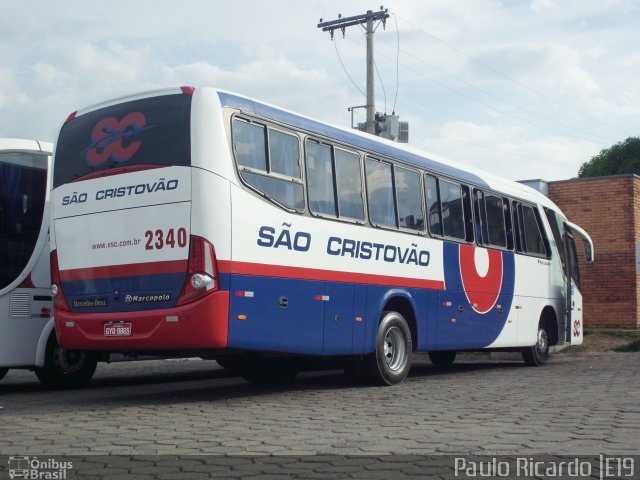 Viação São Cristóvão 2340 na cidade de Divinópolis, Minas Gerais, Brasil, por Paulo Ricardo. ID da foto: 764662.