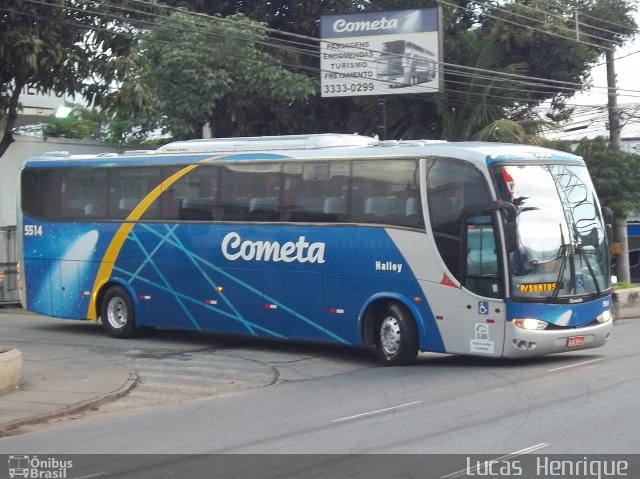 Viação Cometa 5514 na cidade de Contagem, Minas Gerais, Brasil, por Lucas Henrique . ID da foto: 766335.