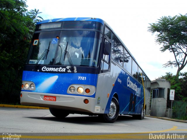 Viação Cometa 7721 na cidade de São Paulo, São Paulo, Brasil, por David Arthur. ID da foto: 766008.