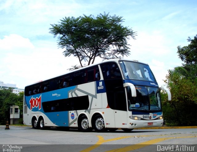Auto Viação 1001 2603 na cidade de São Paulo, São Paulo, Brasil, por David Arthur. Número da foto: #765993.