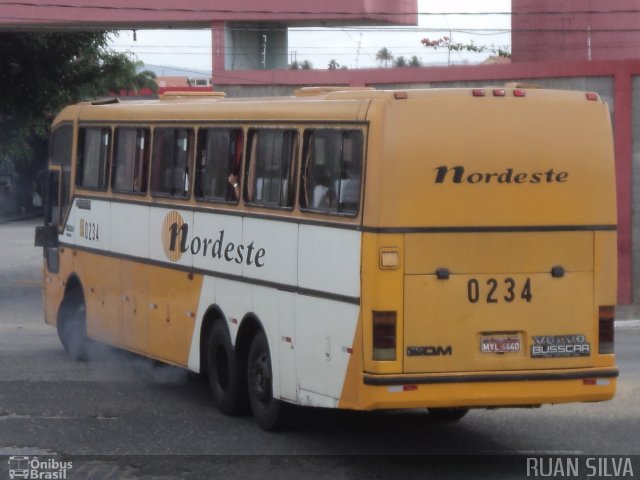Viação Nordeste 0234 na cidade de Campina Grande, Paraíba, Brasil, por Ruan Silva. Número da foto: #764838.