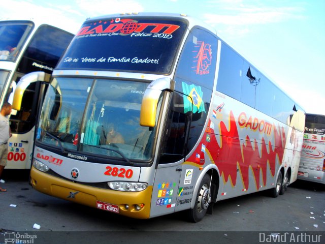 Auto Viação Gadotti 2820 na cidade de São Paulo, São Paulo, Brasil, por David Arthur. Número da foto: #766215.
